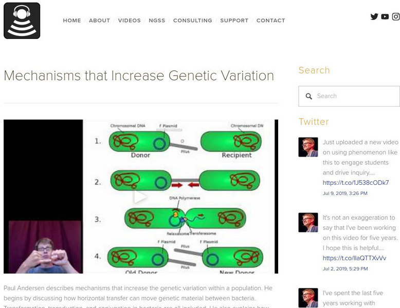 Bozeman Science: Mechanisms That Increase Genetic Variation Instructional Video Bozeman Science: Mechanisms That Increase Genetic Variation Instructional Video