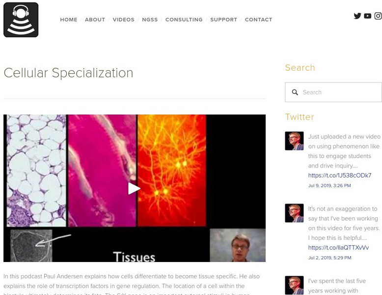 Bozeman Science: Cellular Specialization Instructional Video Bozeman Science: Cellular Specialization Instructional Video