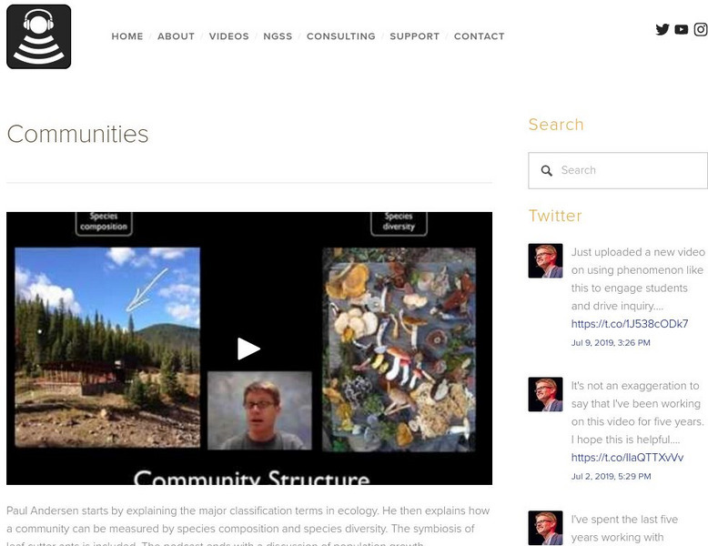 Bozeman Science: Communities Instructional Video Bozeman Science: Communities Instructional Video