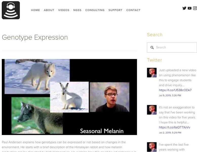 Bozeman Science: Genotype Expression Instructional Video Bozeman Science: Genotype Expression Instructional Video