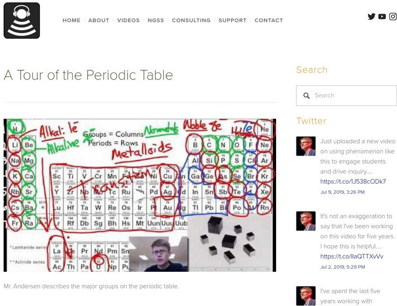 Bozeman Science: A Tour of the Periodic Table Instructional Video Bozeman Science: A Tour of the Periodic Table Instructional Video