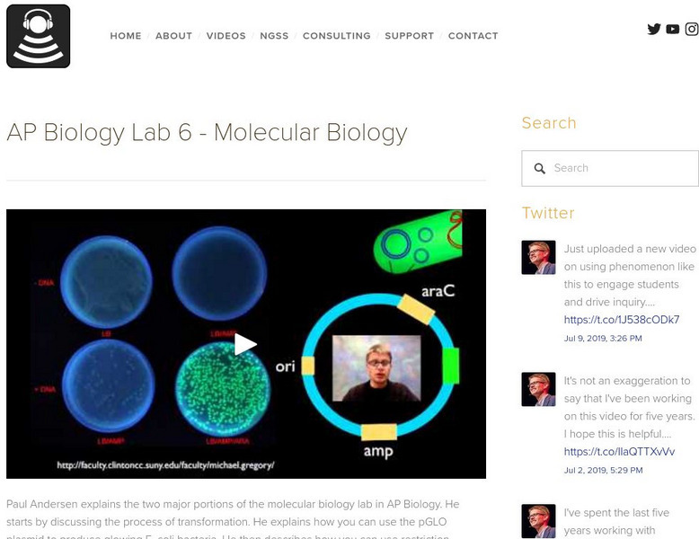 Bozeman Science: Ap Biology Lab 6 Molecular Biology Instructional Video Bozeman Science: Ap Biology Lab 6 Molecular Biology Instructional Video
