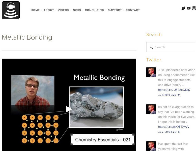 Bozeman Science: Ap Chemistry: Metallic Bonding Instructional Video