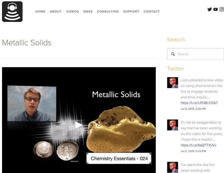 Bozeman Science: Ap Chemistry: Metallic Solids Instructional Video Bozeman Science: Ap Chemistry: Metallic Solids Instructional Video