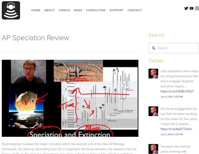 Bozeman Science: Ap Speciation Review Instructional Video