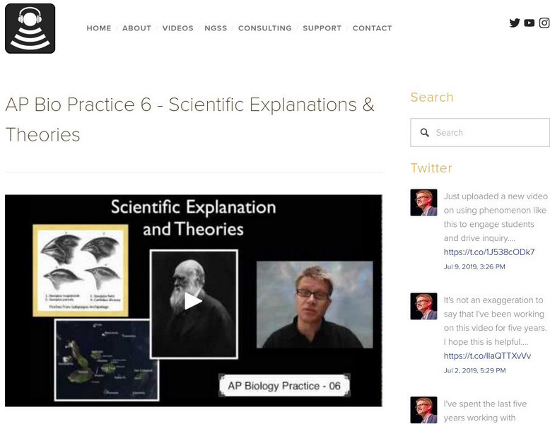 Bozeman Science: Apb Practice 6 Scientific Explanations & Theories Instructional Video