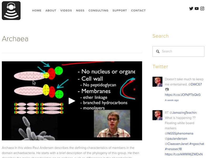Bozeman Science: Archaea Instructional Video