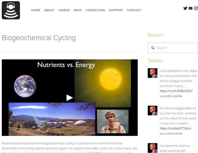 Bozeman Science: Biogeochemical Cycling Instructional Video Bozeman Science: Biogeochemical Cycling Instructional Video