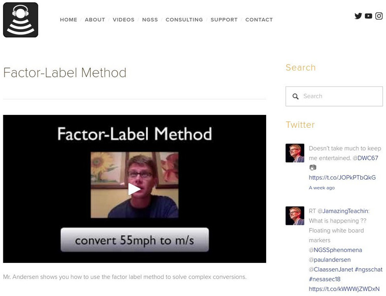 Bozeman Science: Factor Label Method Instructional Video Bozeman Science: Factor Label Method Instructional Video