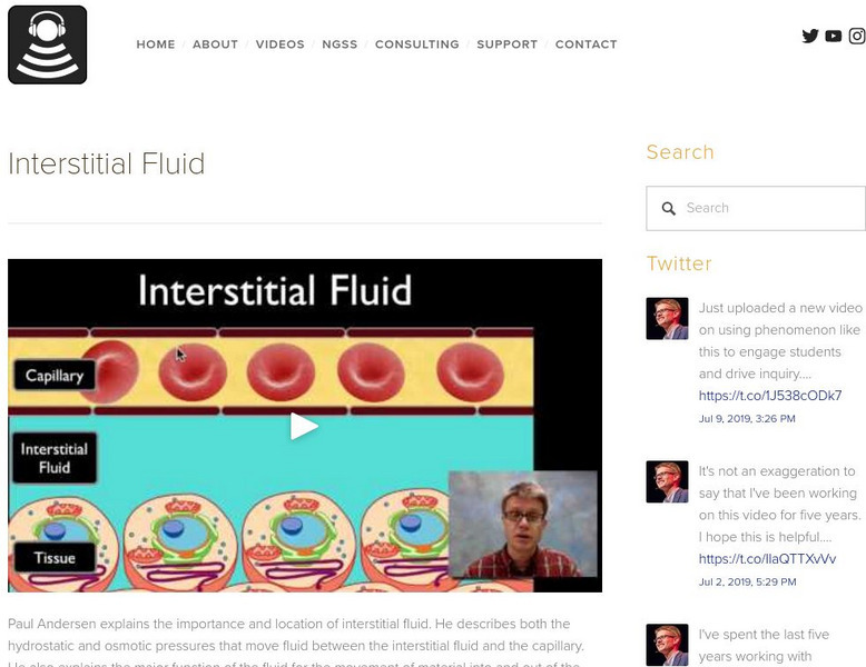 Bozeman Science: Interstitial Fluid Instructional Video Bozeman Science: Interstitial Fluid Instructional Video