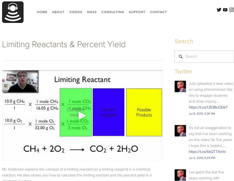 Bozeman Science: Limiting Reactants & Percent Yield Instructional Video Bozeman Science: Limiting Reactants & Percent Yield Instructional Video