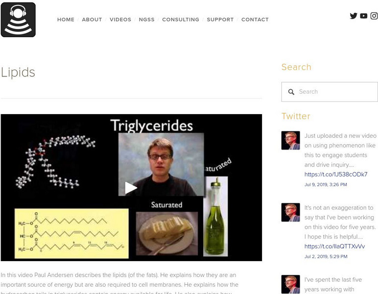 Bozeman Science: Lipids Instructional Video Bozeman Science: Lipids Instructional Video