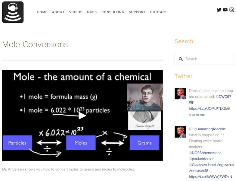Bozeman Science: Mole Conversions Instructional Video Bozeman Science: Mole Conversions Instructional Video