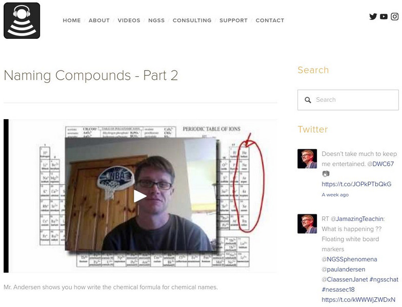 Bozeman Science: Naming Compounds Part 2 Instructional Video Bozeman Science: Naming Compounds Part 2 Instructional Video