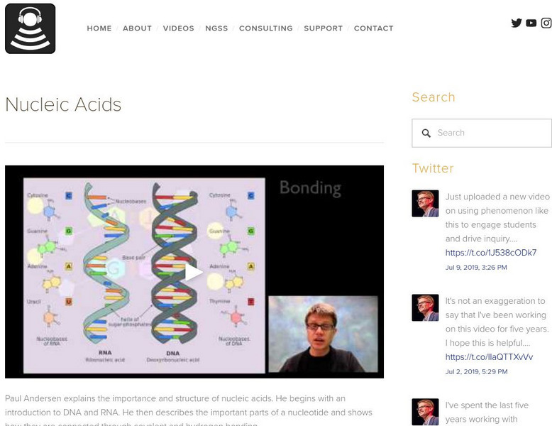 Bozeman Science: Nucleic Acids Instructional Video Bozeman Science: Nucleic Acids Instructional Video