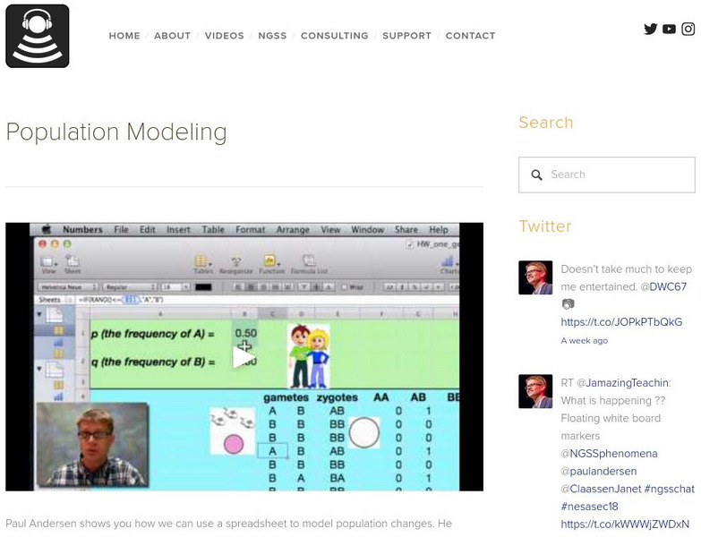 Bozeman Science: Population Modeling Instructional Video Bozeman Science: Population Modeling Instructional Video