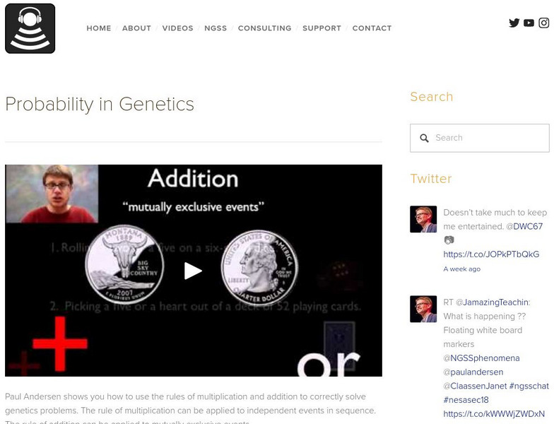 Bozeman Science: Probability in Genetics Instructional Video Bozeman Science: Probability in Genetics Instructional Video