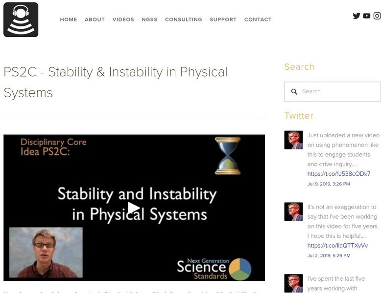 Bozeman Science: Stability & Instability in Physical Systems Instructional Video Bozeman Science: Stability & Instability in Physical Systems Instructional Video