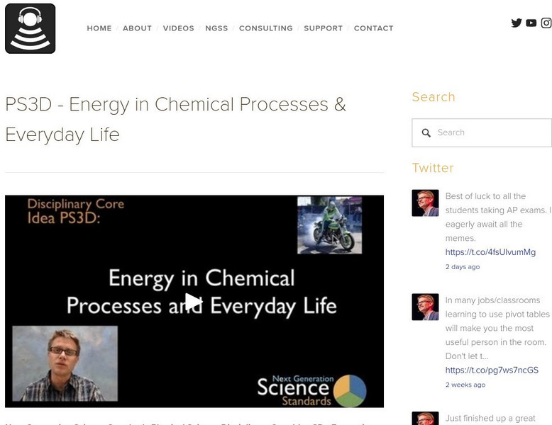 Bozeman Science: Energy in Chemical Processes & Everyday Life Instructional Video Bozeman Science: Energy in Chemical Processes & Everyday Life Instructional Video