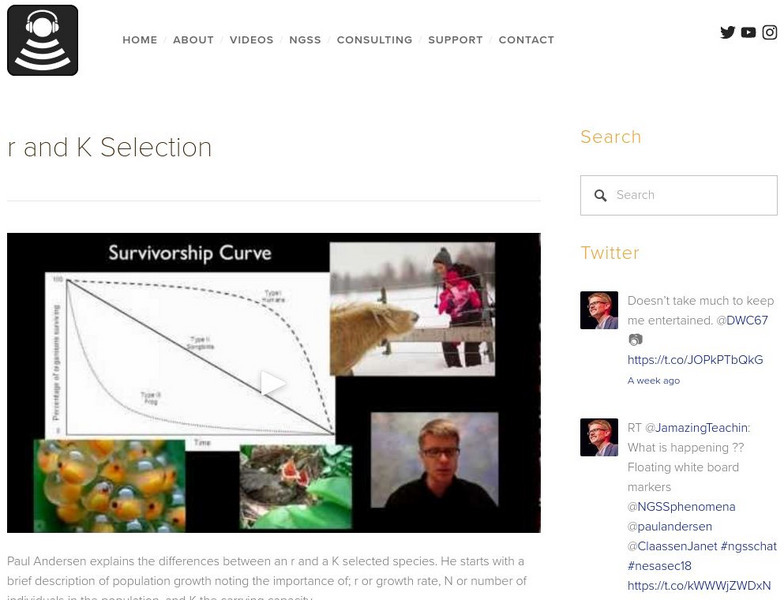Bozeman Science: R and K Selection Instructional Video Bozeman Science: R and K Selection Instructional Video