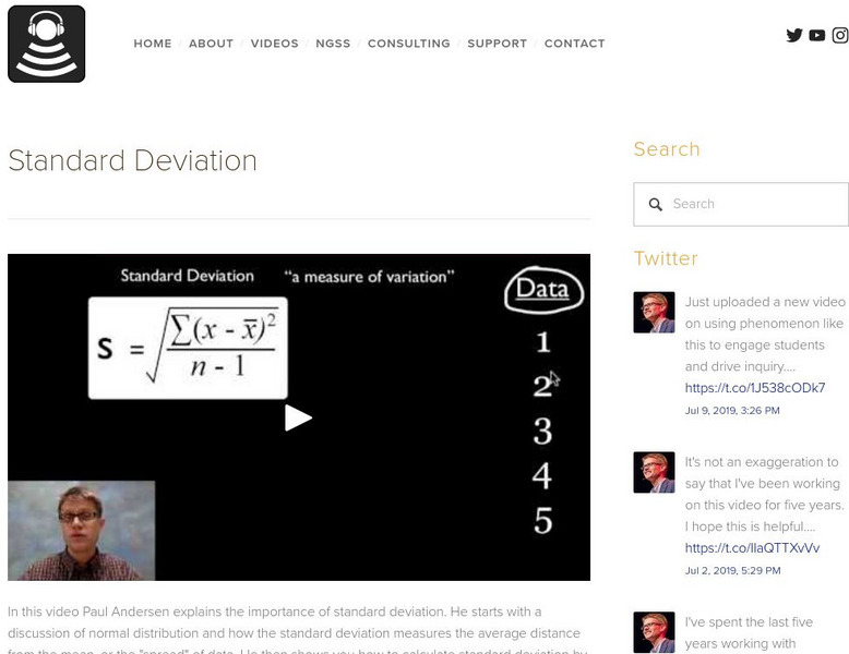 Bozeman Science: Standard Deviation Instructional Video Bozeman Science: Standard Deviation Instructional Video