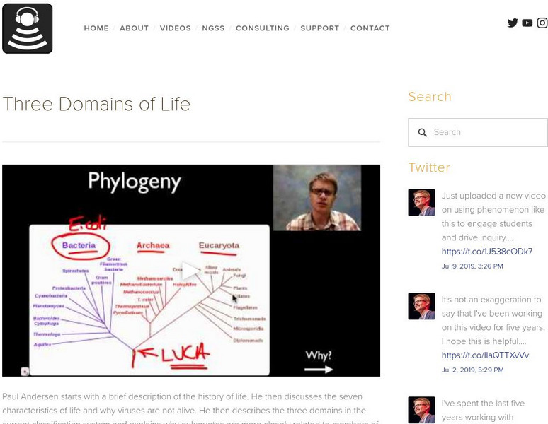 Bozeman Science: Three Domains of Life Instructional Video Bozeman Science: Three Domains of Life Instructional Video