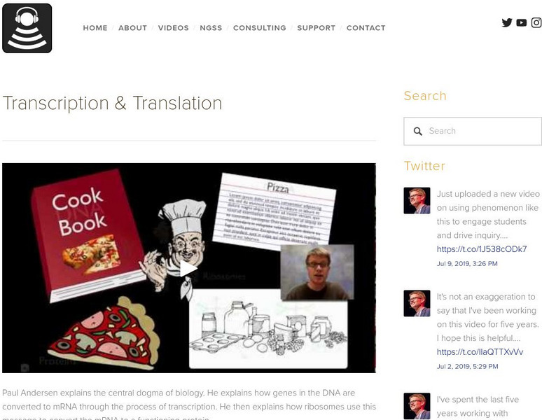 Bozeman Science: Transcription & Translation Instructional Video Bozeman Science: Transcription & Translation Instructional Video