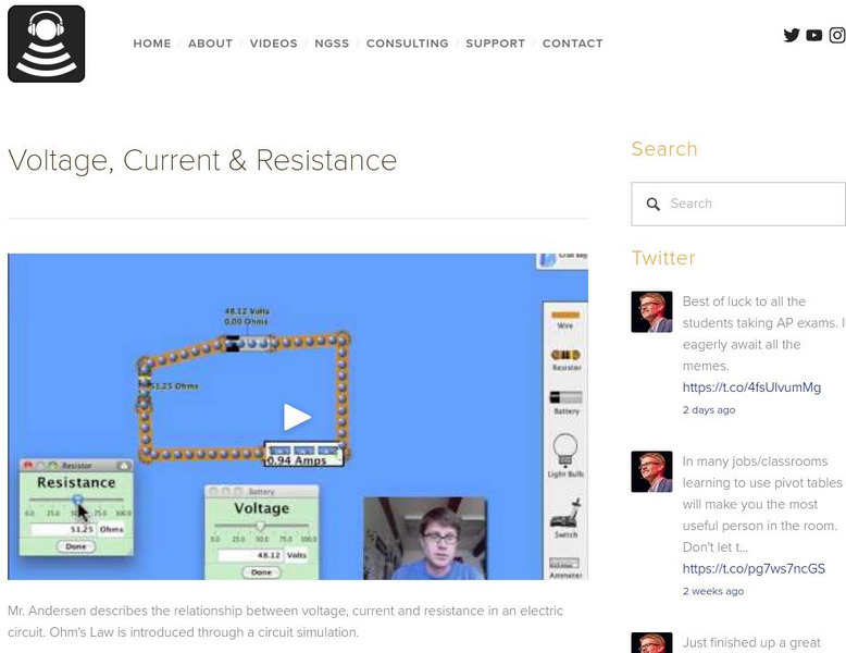 Bozeman Science: Voltage, Current & Resistance Instructional Video Bozeman Science: Voltage, Current & Resistance Instructional Video
