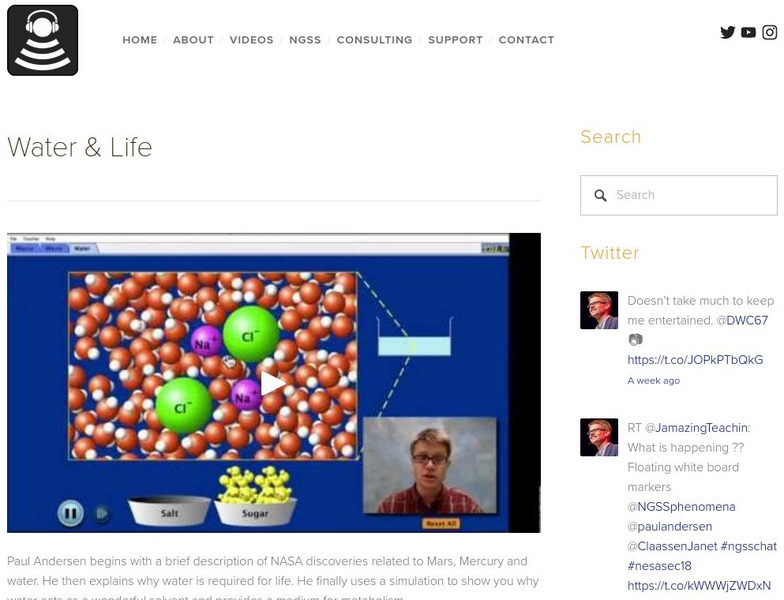 Bozeman Science: Water & Life Instructional Video Bozeman Science: Water & Life Instructional Video