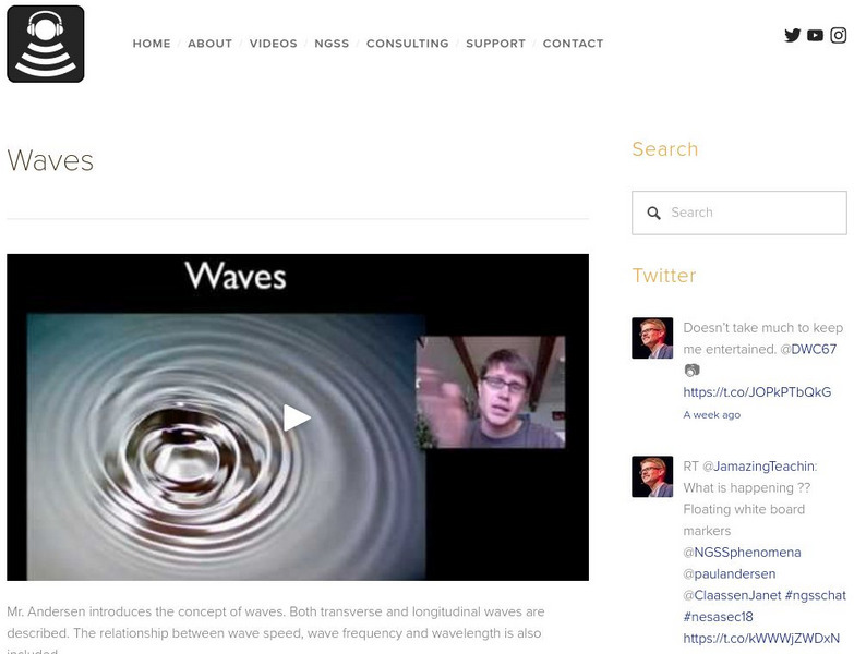 Bozeman Science: Waves Instructional Video Bozeman Science: Waves Instructional Video