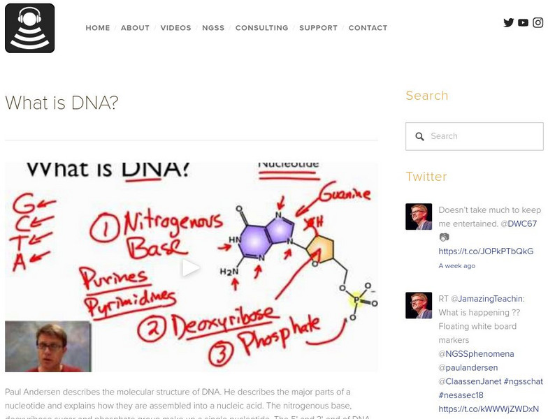 Bozeman Science: What Is Dna? Instructional Video Bozeman Science: What Is Dna? Instructional Video