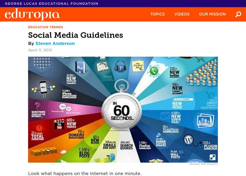 Edutopia: Social Media Guidelines Article Edutopia: Social Media Guidelines Article