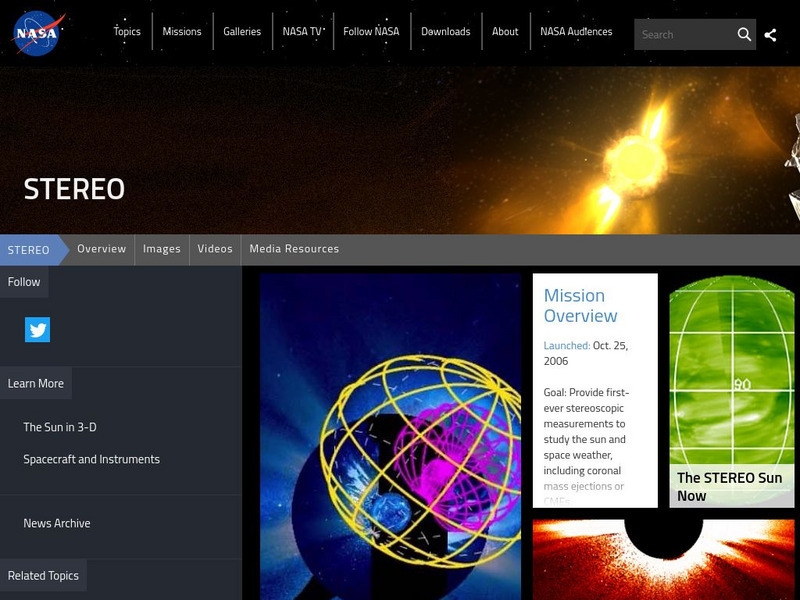 Nasa: The Solar Terrestrial Relations Observatory Website Nasa: The Solar Terrestrial Relations Observatory Website