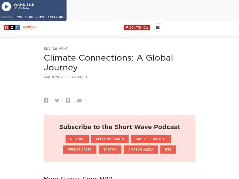 Npr: Climate Connections Activity