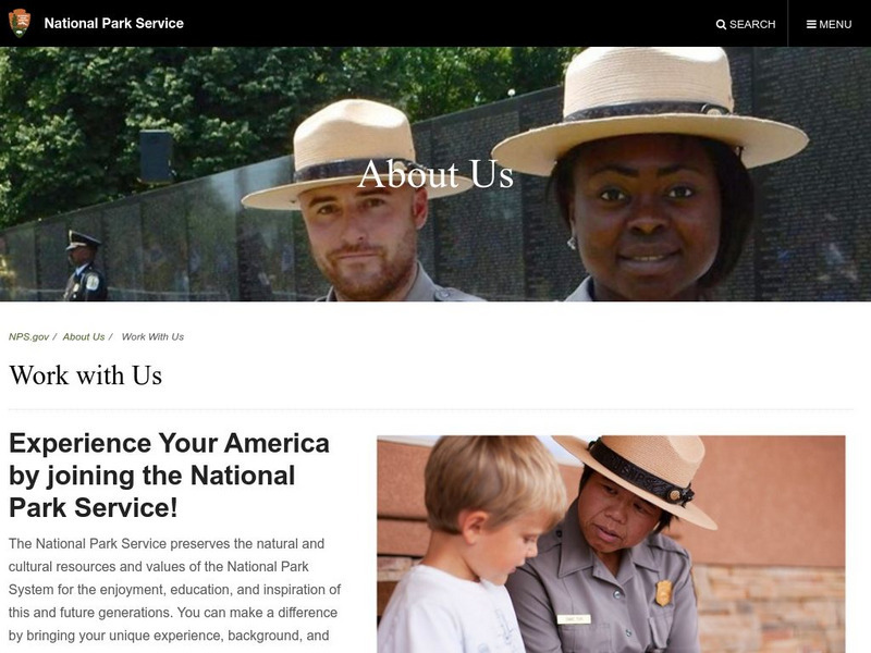 National Park Service: Work With Us Website National Park Service: Work With Us Website