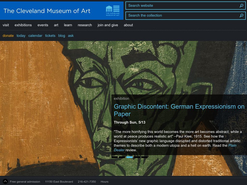 Cleveland Museum of Art Website Cleveland Museum of Art Website