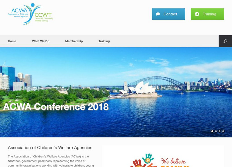 Association of Childrens Welfare Agencies Website Association of Childrens Welfare Agencies Website
