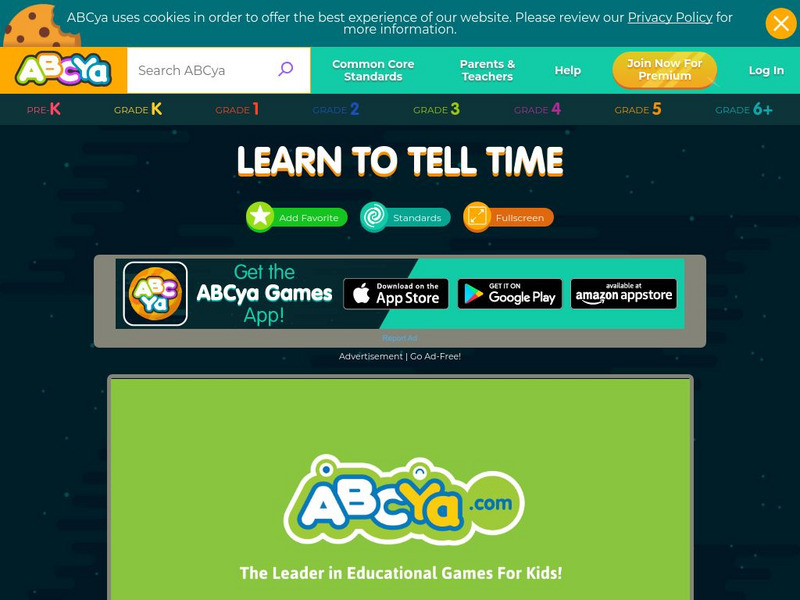 Ab Cya: Learn to Tell Time Interactive Ab Cya: Learn to Tell Time Interactive