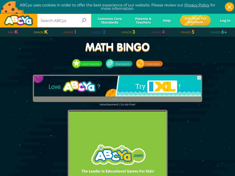 Ab Cya: Math Bingo Interactive Ab Cya: Math Bingo Interactive