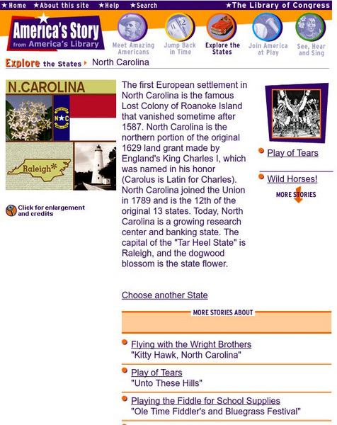 Loc: America's Story: North Carolina Handout Loc: America's Story: North Carolina Handout