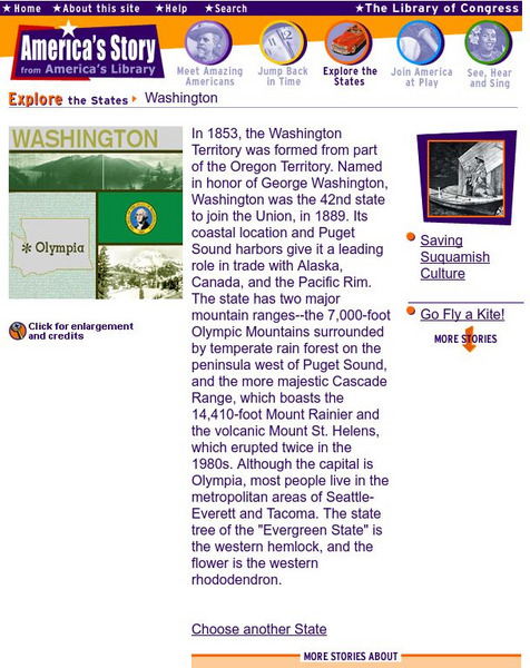 Loc: America's Story: Washington State Handout Loc: America's Story: Washington State Handout