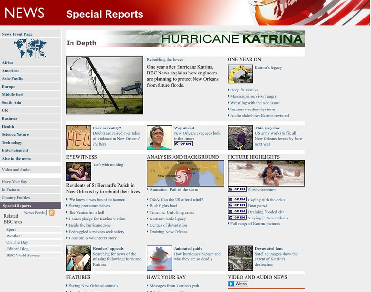 Bbc: Hurricane Katrina Article