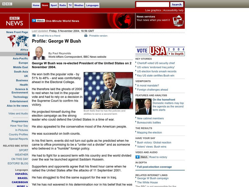 Bbc News: George W Bush Handout Bbc News: George W Bush Handout