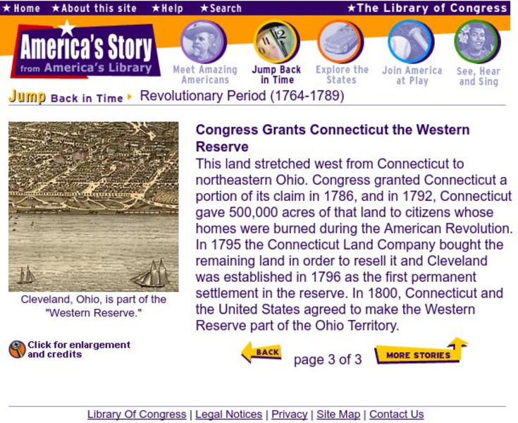 Loc: The Western Reserve Is Granted to Conn. Website Loc: The Western Reserve Is Granted to Conn. Website
