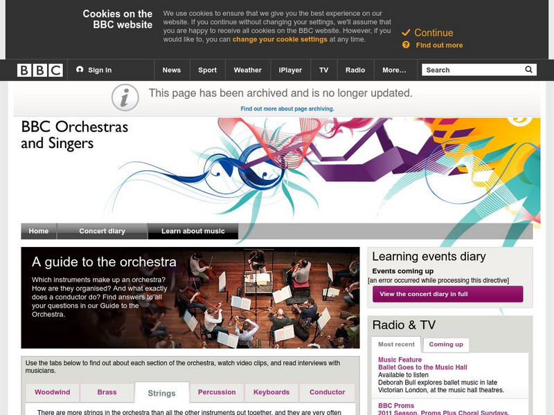 Bbc Orchestra Guide: Strings Harp Audio