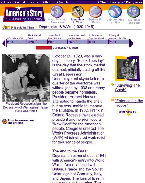 Loc: America's Story: Great Depression and World War Ii Activity Loc: America's Story: Great Depression and World War Ii Activity