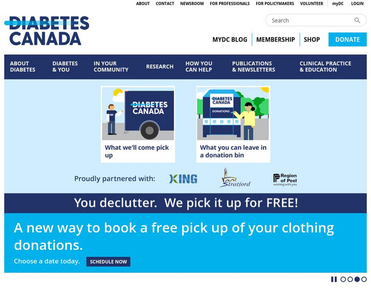 Canadian Diabetes Association Website Canadian Diabetes Association Website