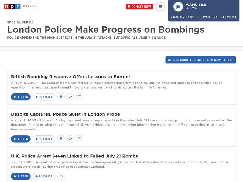 Npr: London Recovering From Deadly Bomb Attacks Audio Npr: London Recovering From Deadly Bomb Attacks Audio