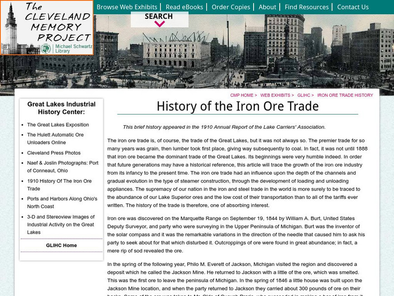 Cleveland State University: Iron Handout Cleveland State University: Iron Handout