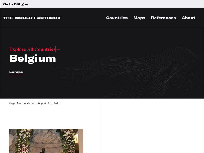 Cia: World Factbook: Belgium Handout Cia: World Factbook: Belgium Handout